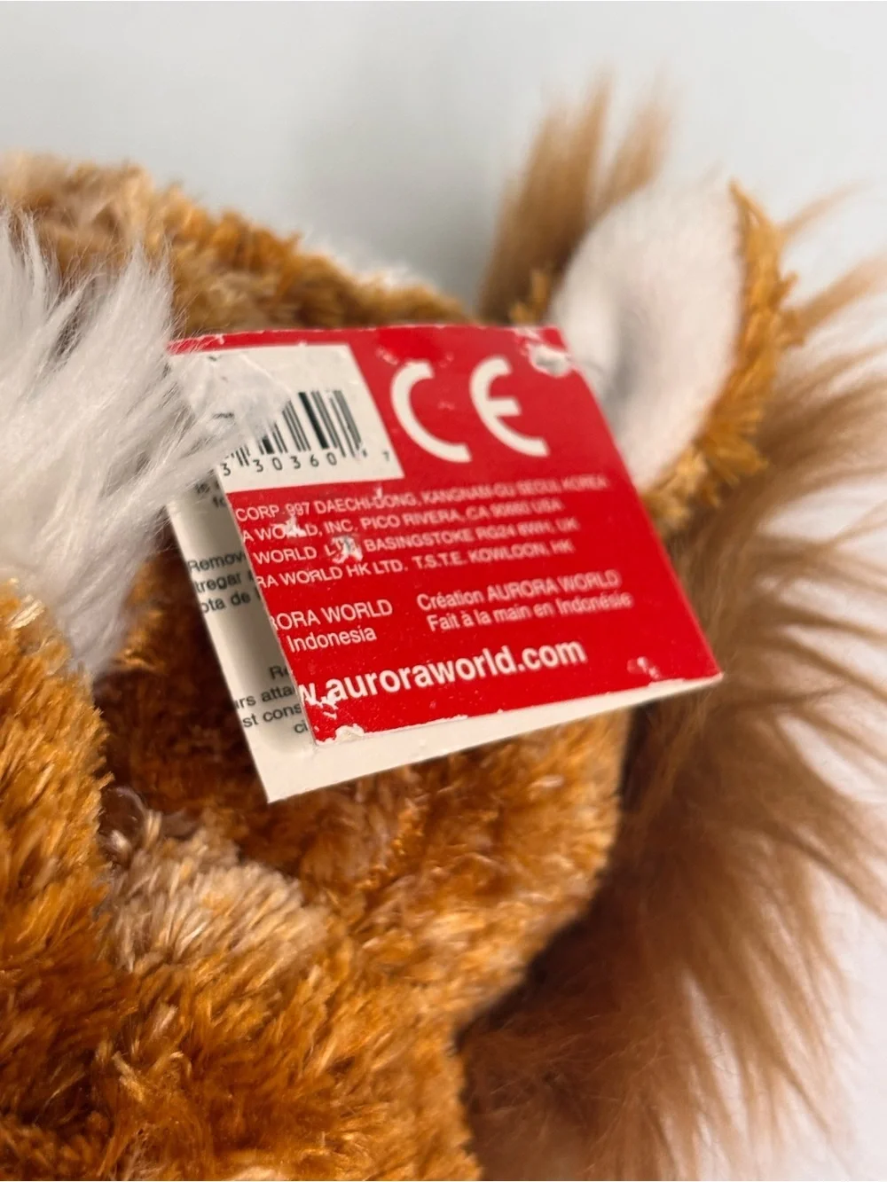 Aurora Mini Flopsies Clyde the Clydesdale horse plush toy